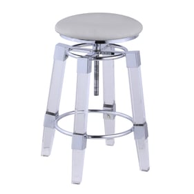 Chintaly Imports Grey Adjustable Stool