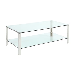 Chintaly Imports Clear Polished Cocktail Table