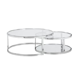 Chintaly Imports Round Nesting Cocktail Table