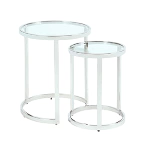 Chintaly Imports Round Nesting Lamp Table