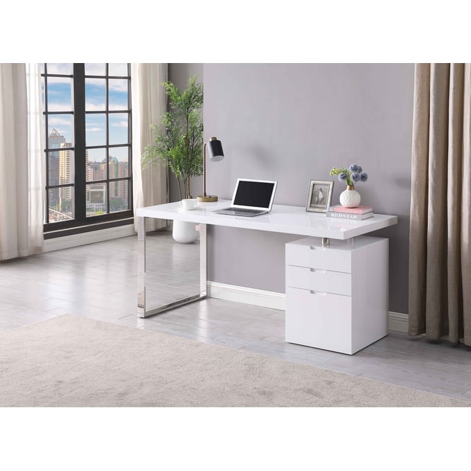 Othello White Small Office Desk