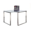 Contemporary Corner Desk w/ Glass Top