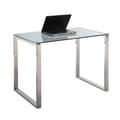 Contemporary Small Desk w/ Glass Top