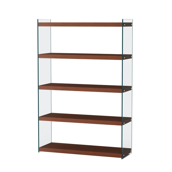 Chintaly Imports Walnut Wood Shelves CHF-74101-BKS-S-WAL