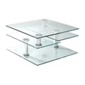 Square Motion Glass Cocktail Top