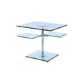 Contemporary Multi-Top Glass Lamp Table