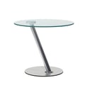 Contemporary Glass Top Lamp Table