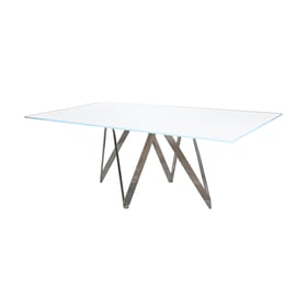 Chintaly Imports Abigail Gloss White Dining Table