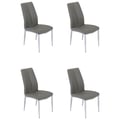 Modern Curved-Back Upholstered Side Chair - 4 per box