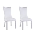 Contemporary Curved-Back Side Chair - 2 per box