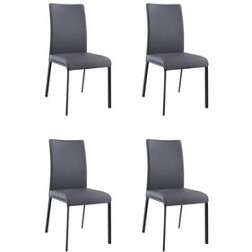 4 Chintaly Imports Aida Ash Contour Back Side Chairs