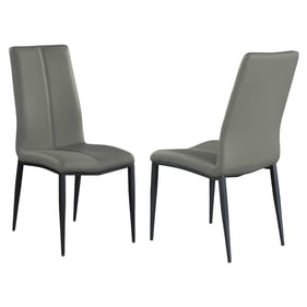 4 Chintaly Imports Alexandra Grey Dining Side Chairs