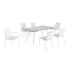 Chintaly Imports Alicia White 7pc Dining Room Set