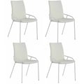 Contemporary White Upholstered Side Chair - 4 per box