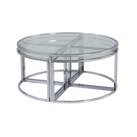 Chintaly Imports Ariel Modern 5pc Nesting Cocktail Table Set