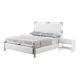 Chintaly Imports Barcelona White 2pc Bedroom Set With King Bed