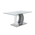 Contemporary Glass Top Dining Table