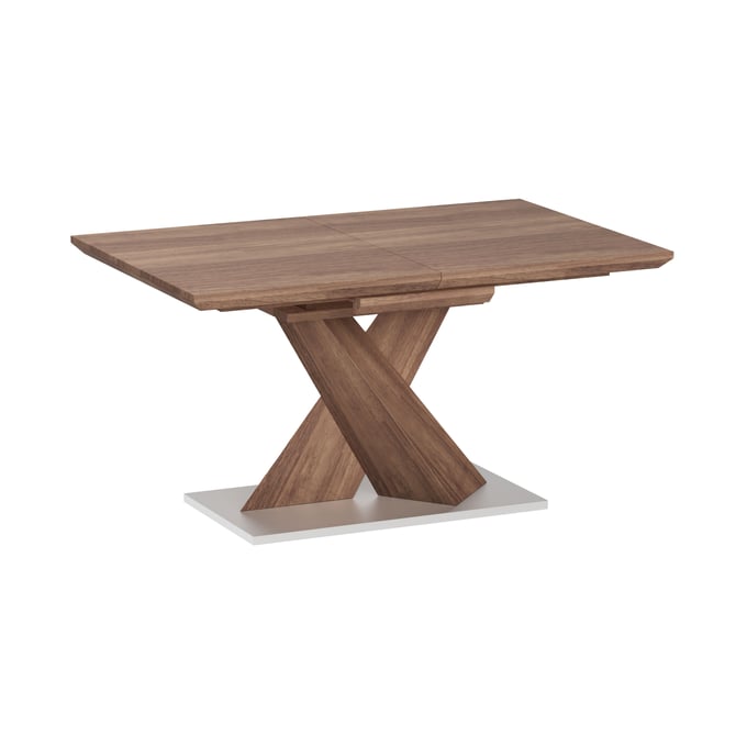 Chintaly Imports Bethany Walnut Extendable Laminated Wood Table Top CHF-BETHANY-DT-T