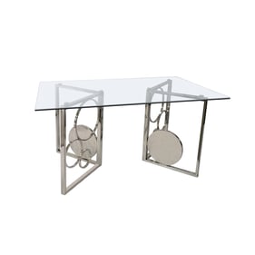 Chintaly Imports Bruna Clear 36 x 60 Dining Table