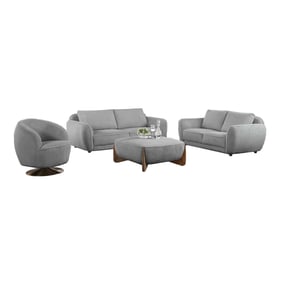 Chintaly Imports Charleston Grey 4pc Living Room Set