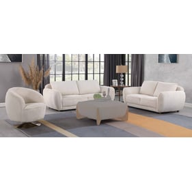 Chintaly Imports Charleston Beige 3pc Living Room Set