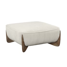 Chintaly Imports Charleston Beige Oversized Ottoman