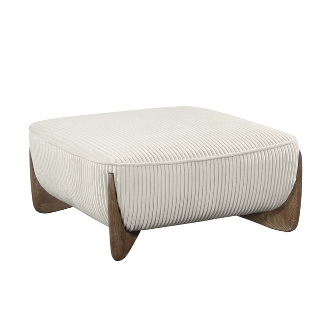 Chintaly Imports Charleston Beige Oversized Ottoman CHF-CHARLESTON-OT-BGE