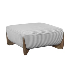 Chintaly Imports Charleston Grey Oversized Ottoman