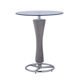 Chintaly Imports Daniella Round Glass Pub Table