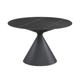 Chintaly Imports Daphne Matte Black 47 Inch Dining Table