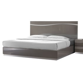 Chintaly Imports Delhi Gloss Grey King Bed