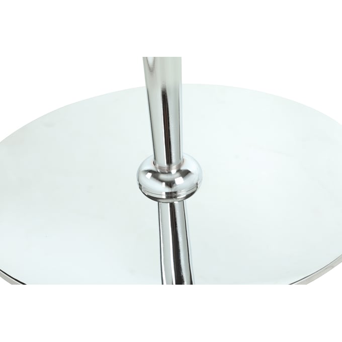 Chintaly Imports Denise Polished Steel Round Floor Plate CHF-DENISE-CNT-B