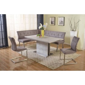 Chintaly Imports Kalinda Grey 4pc Dining Room Set