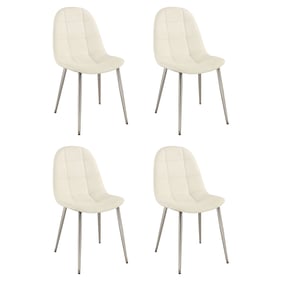 4 Chintaly Imports Donna White Side Chairs