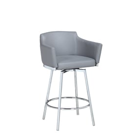 Chintaly Imports Dusty Grey Swivel Bar Stool