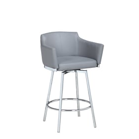 Chintaly Imports Dusty Grey Swivel Counter Stool