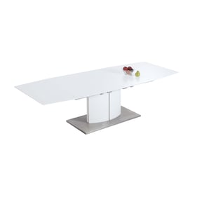 Chintaly Imports Elizabeth Matte White Dining Table