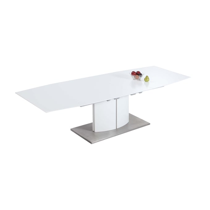 Chintaly Imports Elizabeth Matte White Dining Table CHF-ELIZABETH-DT