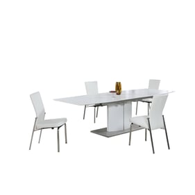 Chintaly Imports Elizabeth Molly White 5pc Dining Room Set