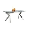 Contemporary Extendable Dining Table w/ Steel Legs