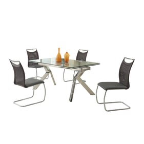 Chintaly Imports Ella Black 5pc Dining Room Set