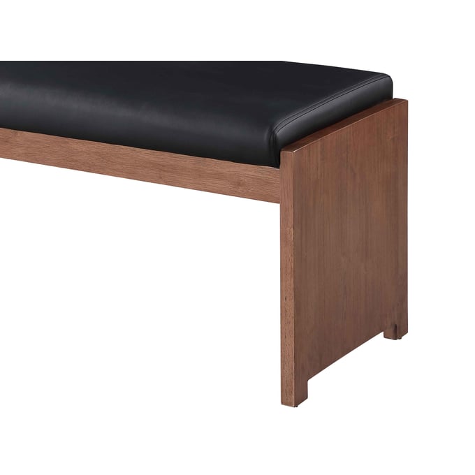 Black deals upholstered bench