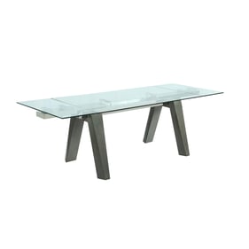 Chintaly Imports Esther Grey Extendable Dining Table