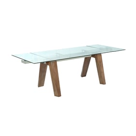 Chintaly Imports Esther Walnut Extendable Dining Table