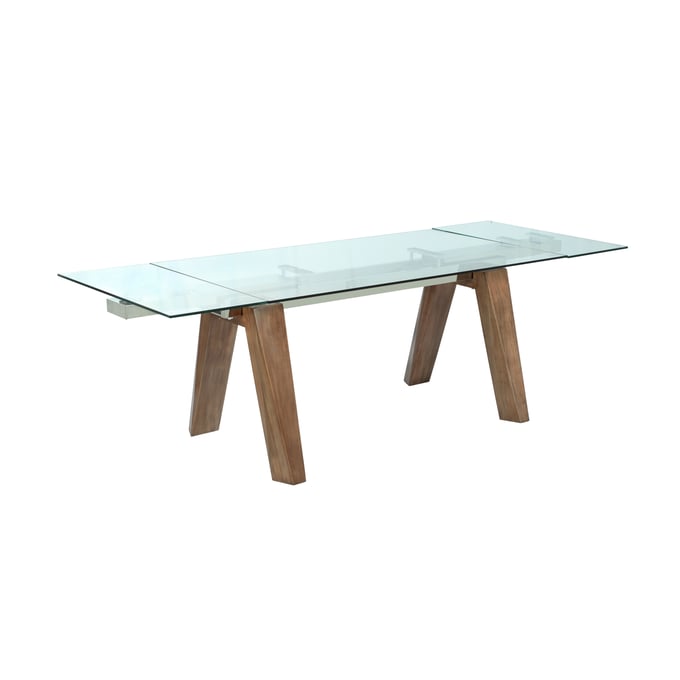 Chintaly Imports Esther Walnut Extendable Dining Table CHF-ESTHER-DT-WAL