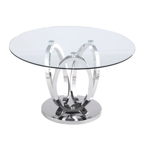 Chintaly Imports Evelyn Clear Glass Dining Table