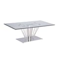 Contemporary Rectangular Glass Lamp Table