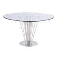 Contemporary Round Glass Dining Table