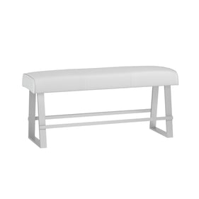 Chintaly Imports Gwen White Counter Height Bench