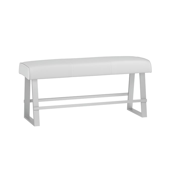 Chintaly Imports Gwen White Counter Height Bench CHF-GWEN-CNT-BCH-WHT